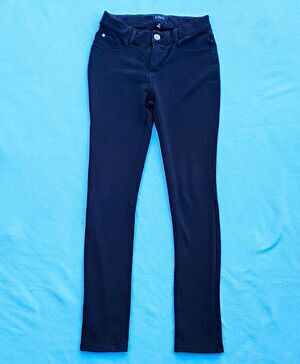 Kidpik Girls Black Knit Skinny Jeans Size 12 - Excellent Condition - Adj Waist